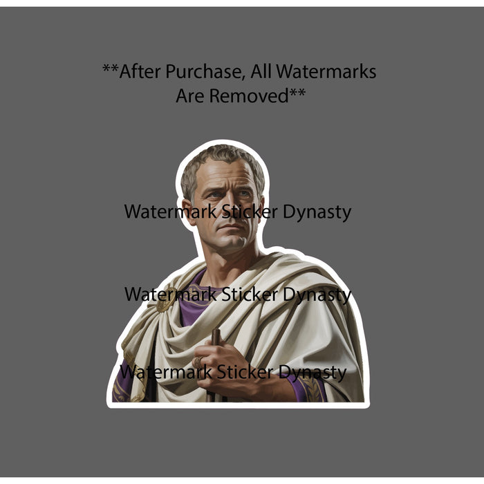 Roman Senator Sticker Waterproof Decal Rome City Government History Gift NEW