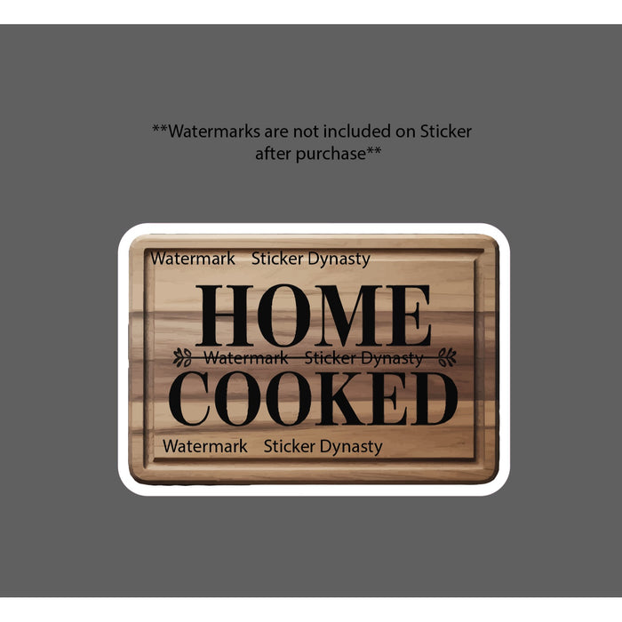 Home Cooked Sticker Waterproof Decal Meal Breakfast Lunch Dinner Food Gift NEW
