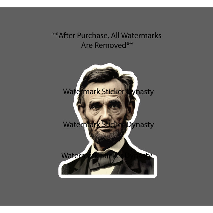 Abraham Lincoln Sticker Waterproof Decal President History USA America Gift NEW