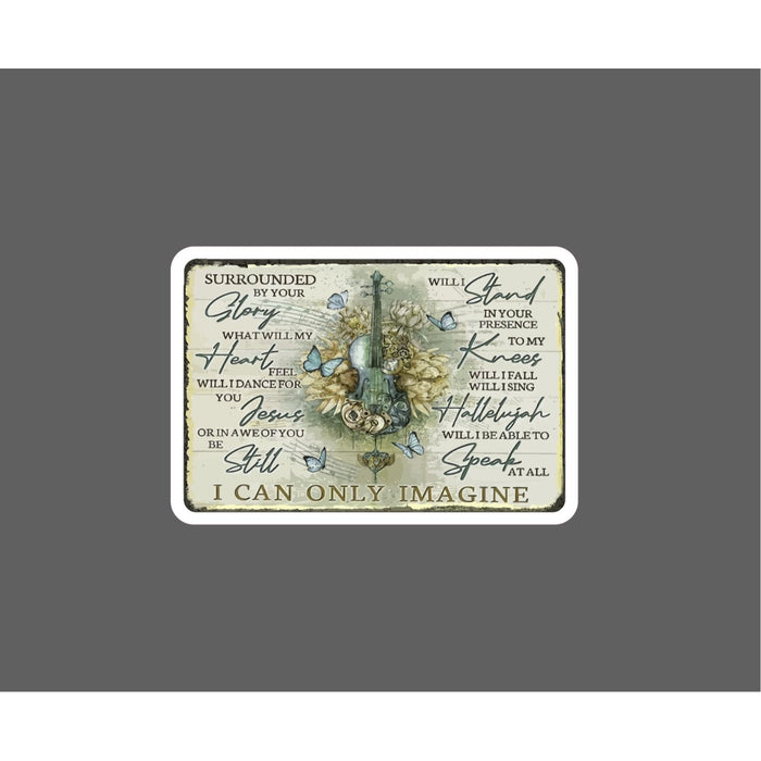 Jesus Sticker Quote Faith Butterfly NEW