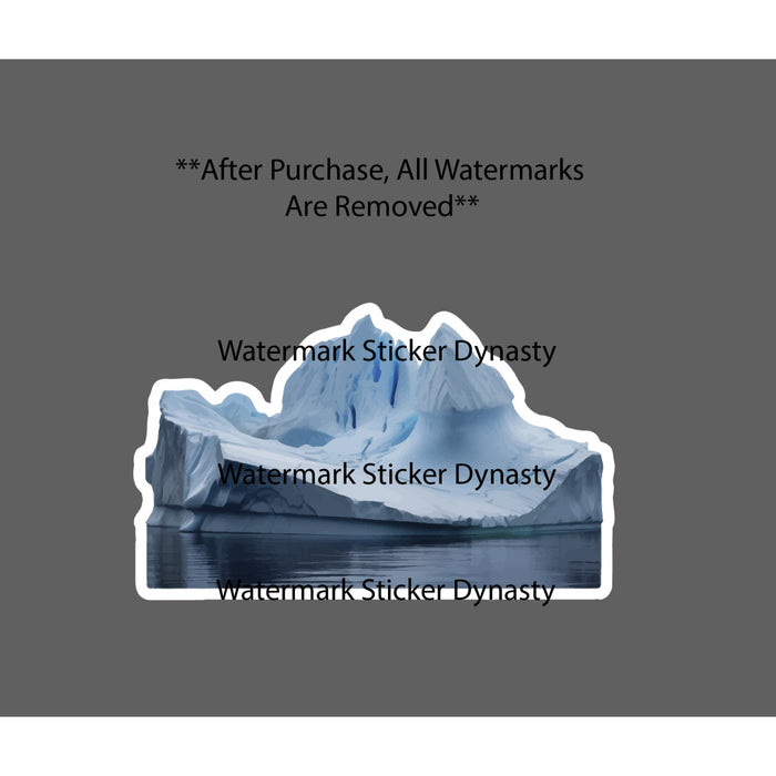 Iceberg Sticker Waterproof Decal Ocean Ice Snow Artic Gift NEW