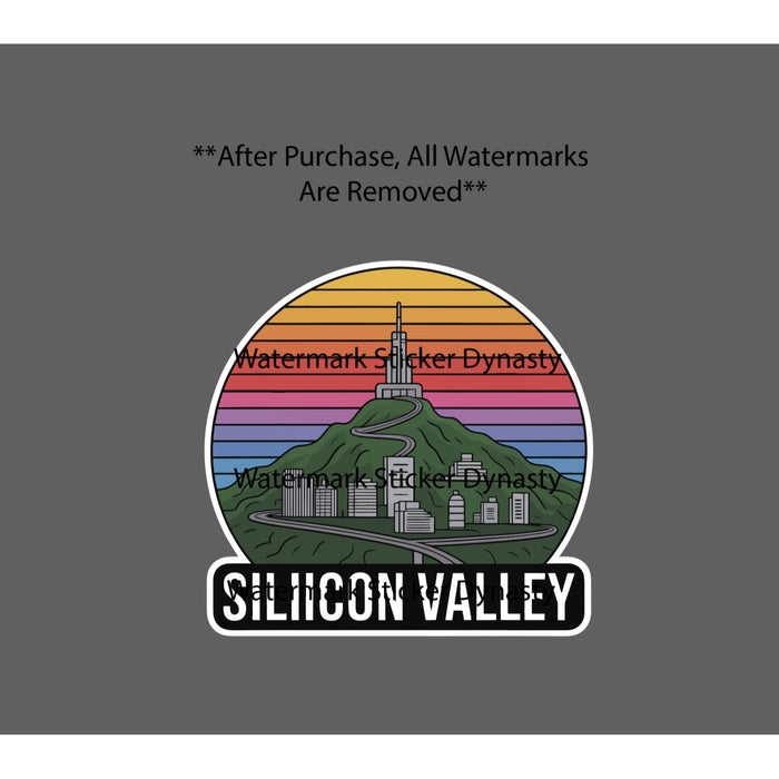 Silicon Valley Sticker Waterproof Decal Travel Business Tech City Gift NEW