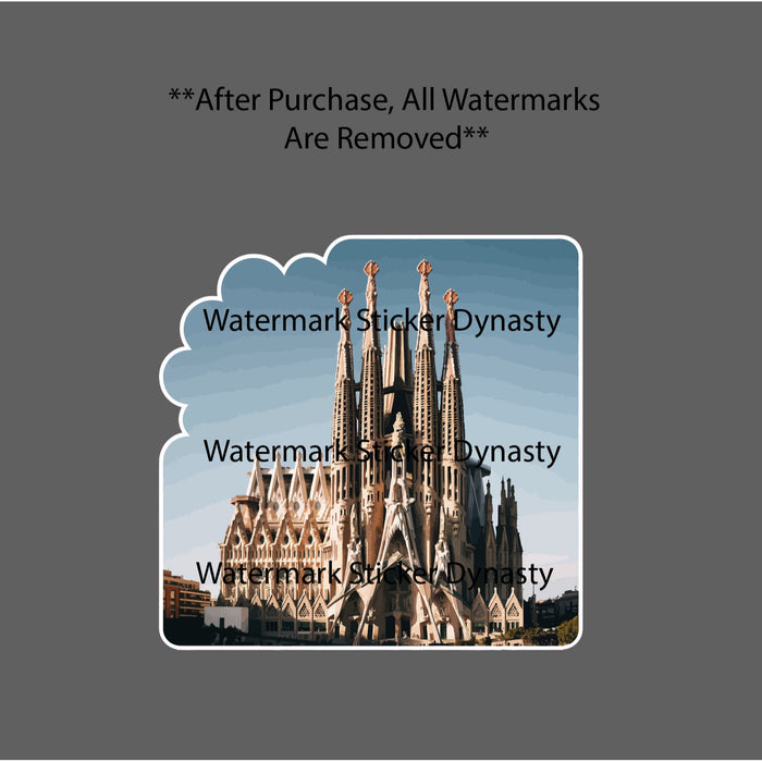Sagrada Familia Sticker Waterproof Decal Catholic Basilica Jesus Faith Gift NEW