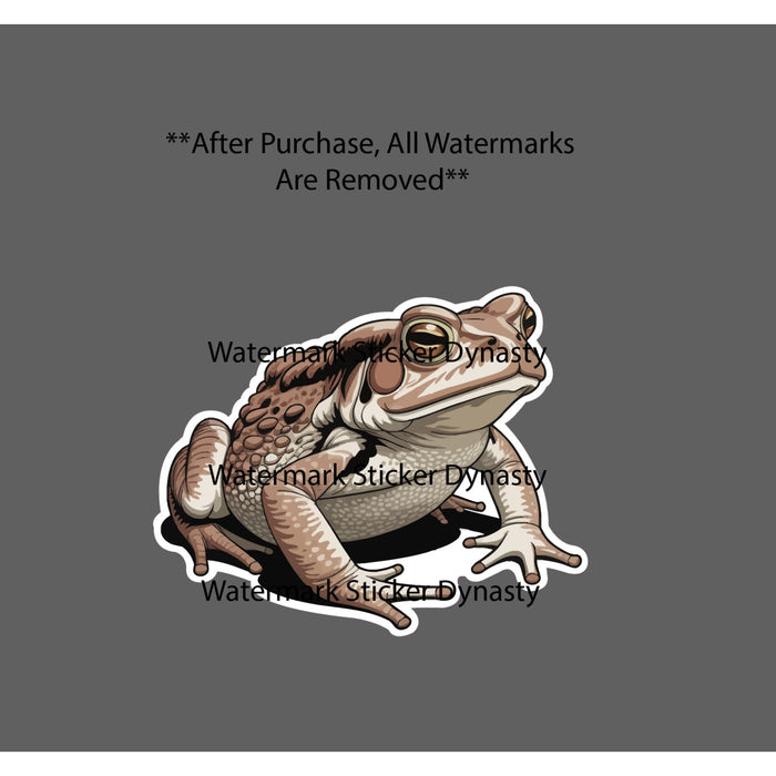 Toad Sticker Waterproof Decal Animal Wild Wildlife Frog Reptile Gift NEW