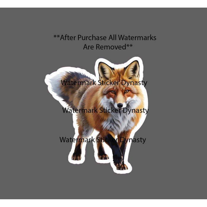 Fox Sticker Waterproof Decal Animal Outdoor Nature Wildlife Gift NEW
