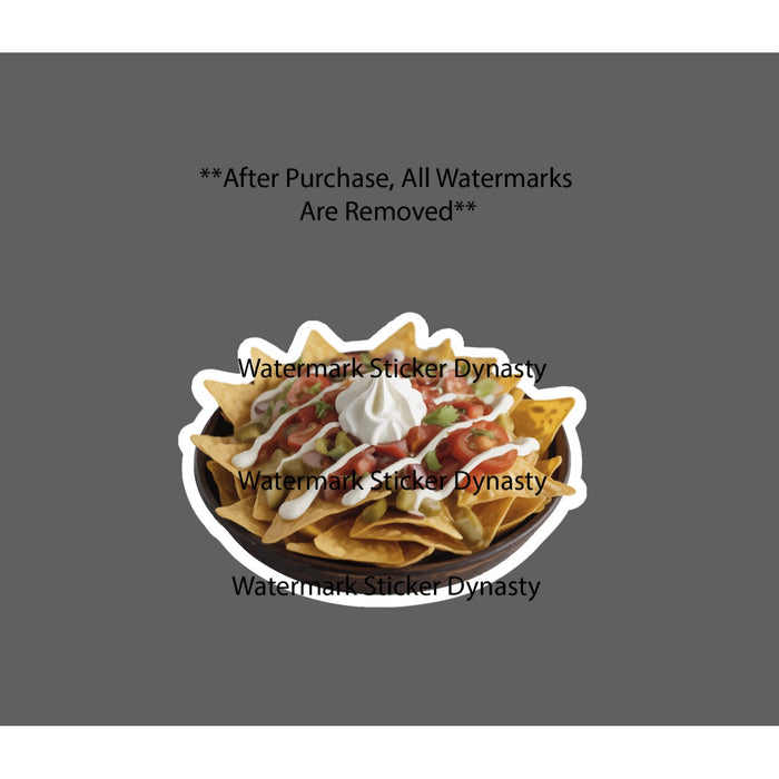Nachos Sticker Waterproof Decal Chips Queso Food Guacamole Gift NEW