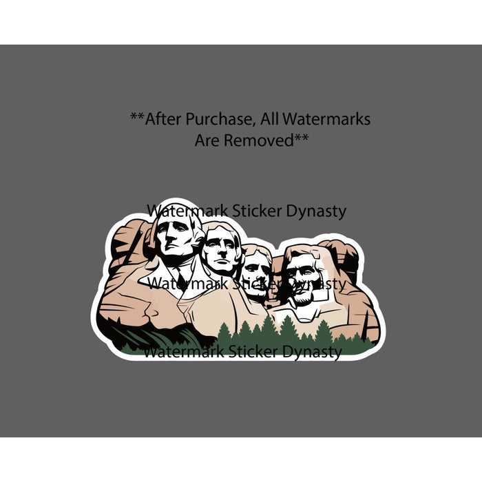 Mount Rushmore Sticker Waterproof Decal Presidents USA Travel America Gift NEW