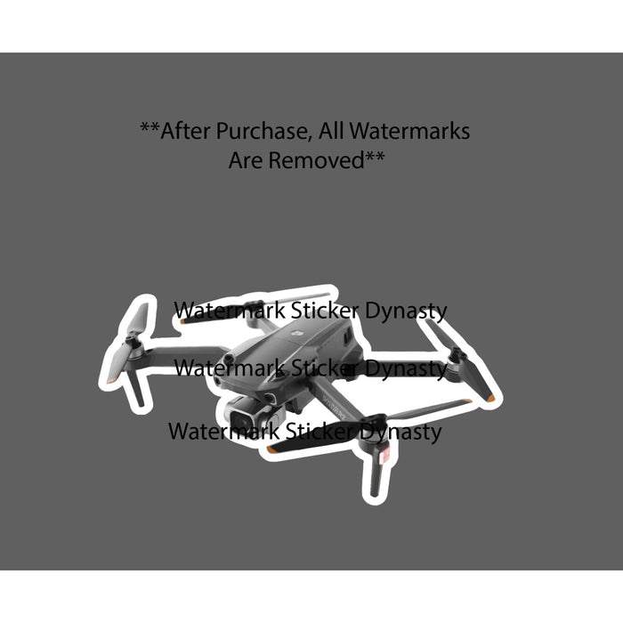 Drone Sticker Waterproof Decal Outdoor Travel Camera Surveillance Gift NEW