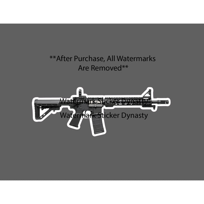 M-4 Sticker Waterproof Decal AR Gun Military War 2A .556 Rifle Gift NEW