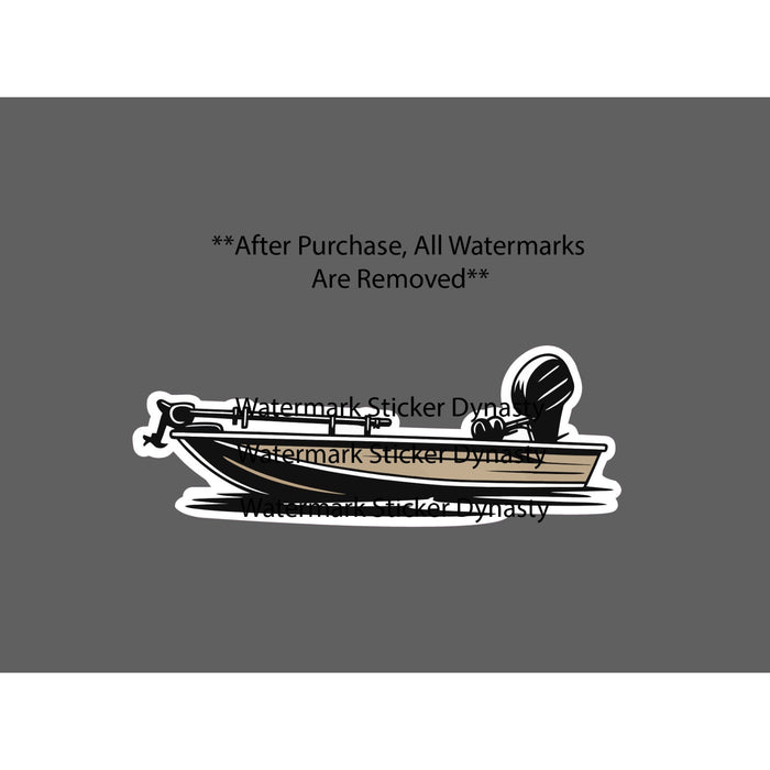 Jon Boat Sticker Waterproof Decal Fishing Lake River Outdoor Gift NEW