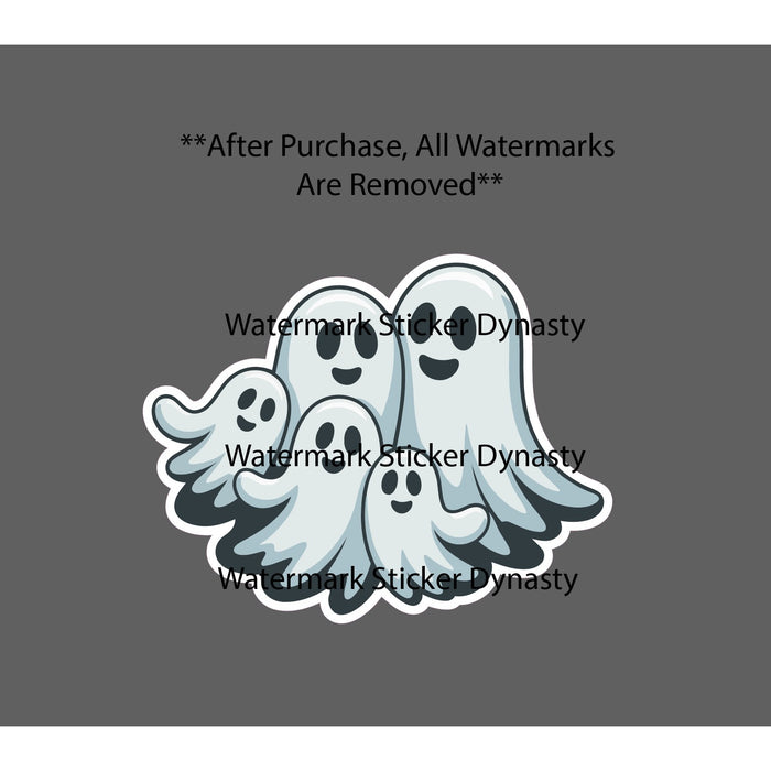 Ghost Family Sticker Waterproof Decal Gift NEW