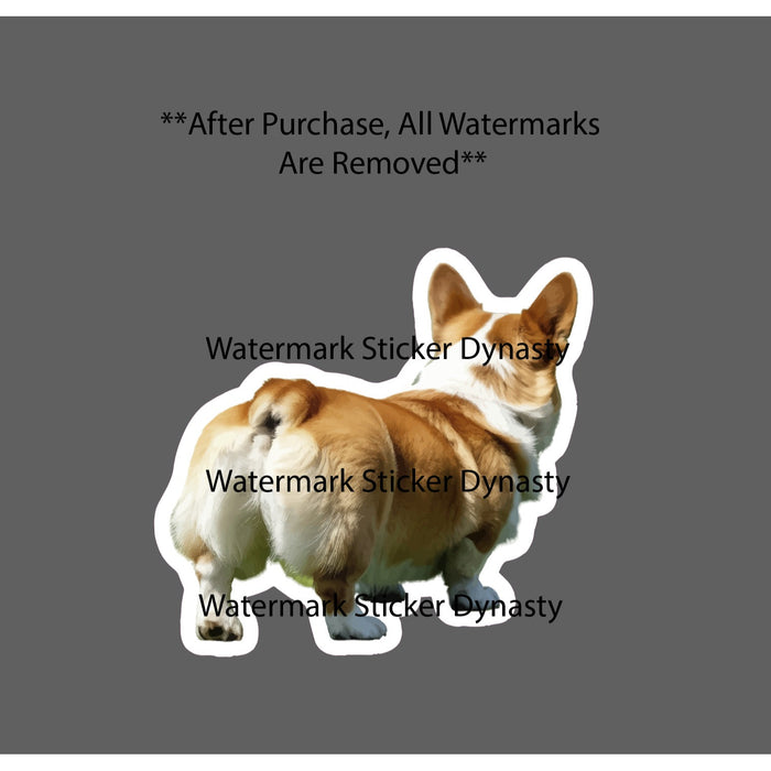 Corgi Butt Sticker Waterproof Decal Cute Dog Animal Funny Family Friend Gift NEW