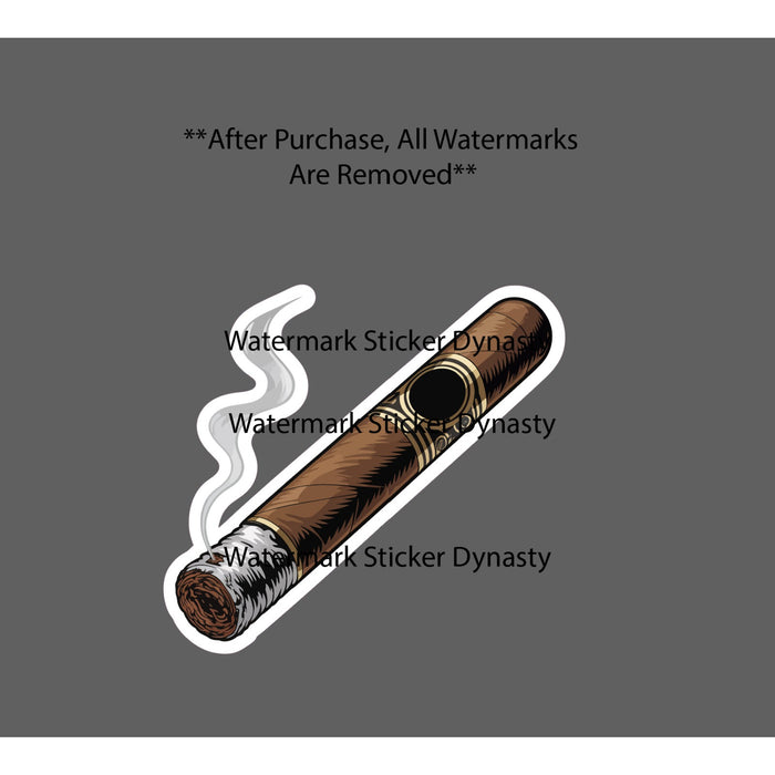 Cigar Sticker Waterproof Decal Smoke Tobacco Lounge Whiskey Bourbon Gift NEW