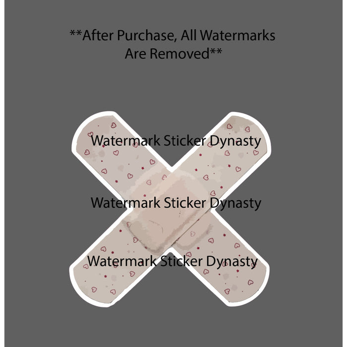 Bandage Hearts Sticker Waterproof Decal Cute Healing Health Cut Damage Gift NEW