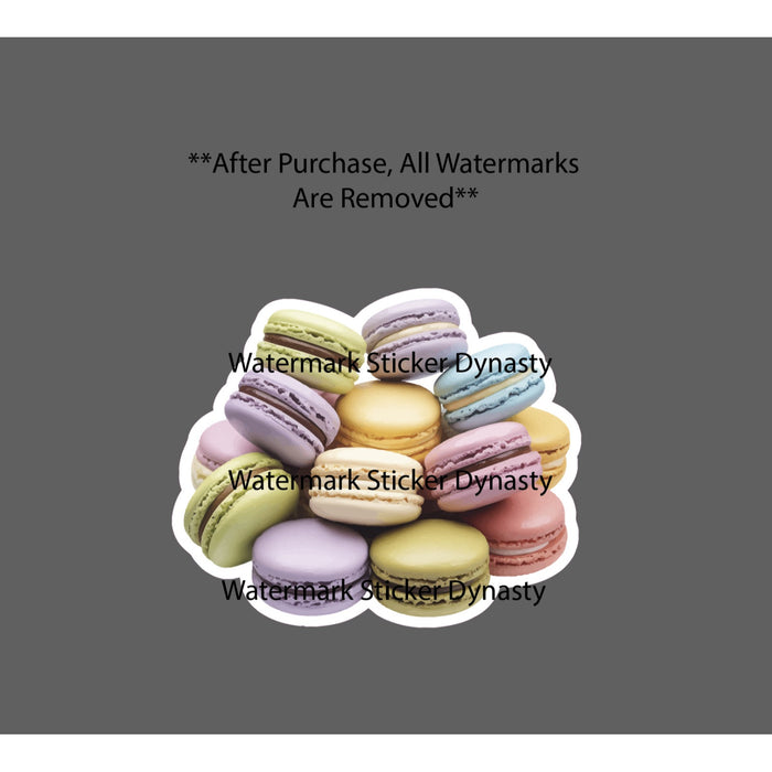 Macron Sticker Waterproof Decal Food Dessert France French Sugar Gift NEW