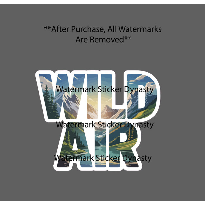 Wild Air Sticker Waterproof Decal Outdoor Travel Mountain River Hike Gift NEW