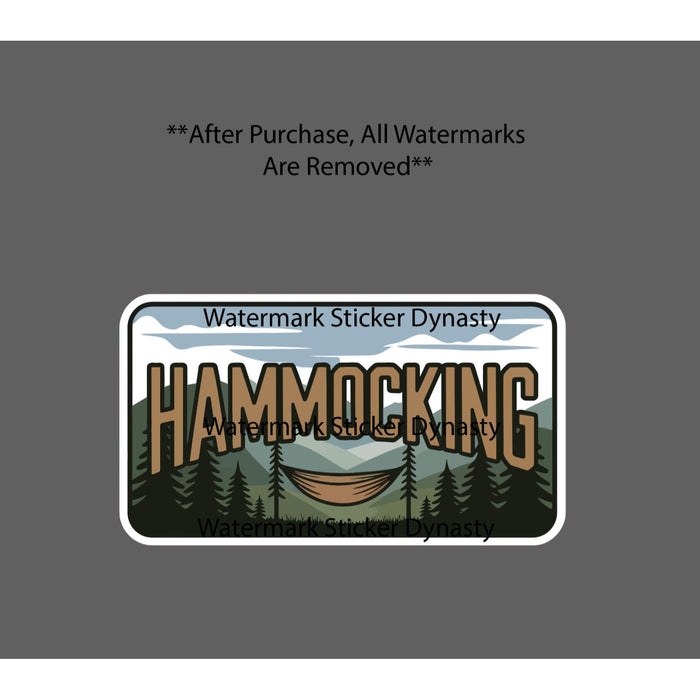 Hammocking Sticker Waterproof Decal Outdoor Nature Wildlife Travel Gift NEW