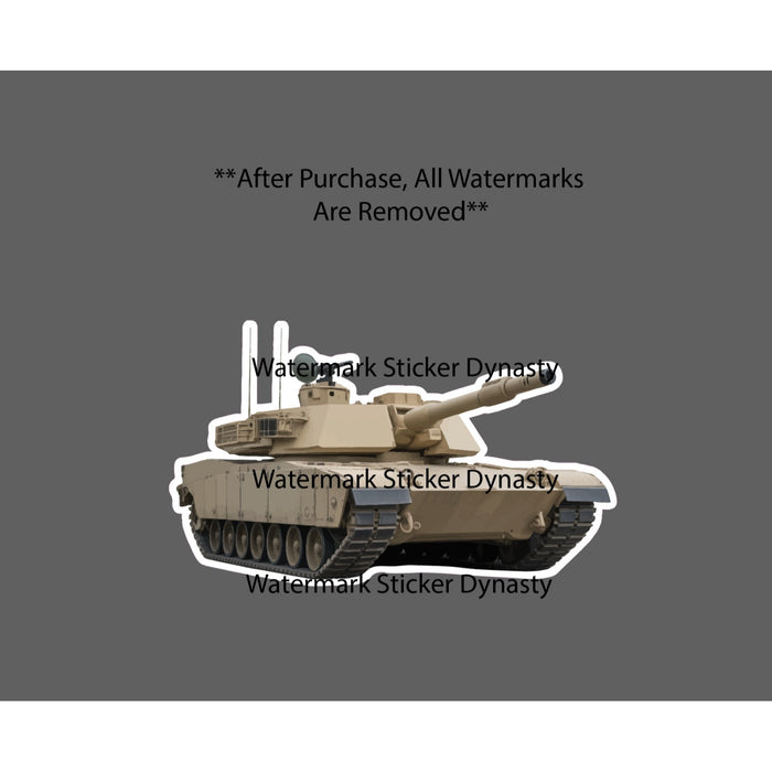 M1 Abrams Sticker Waterproof Decal Tank American Military USA Gift NEW