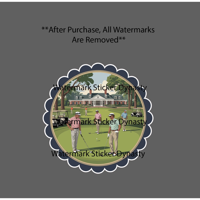 Country Club Sticker Waterproof Decal Golf Golfer Sports Game Gift NEW