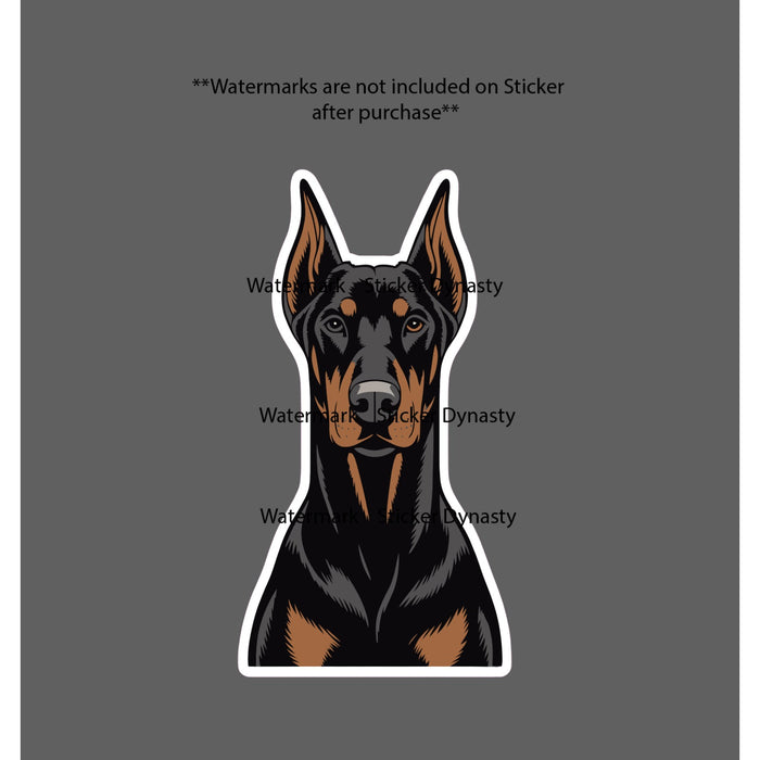 Doberman Sticker Waterproof Decal Dog Pet Friend Family Protection Gift NEW