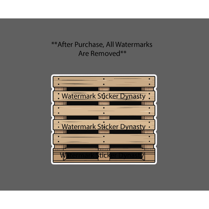 Wood Pallets Sticker Waterproof Decal Work Business Warehouse Gift NEW