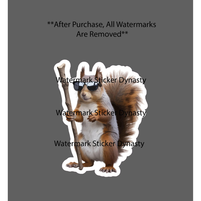 Blind Squirrel Sticker Funny Comedy Joke Saying Quote Gift Waterproof NEW