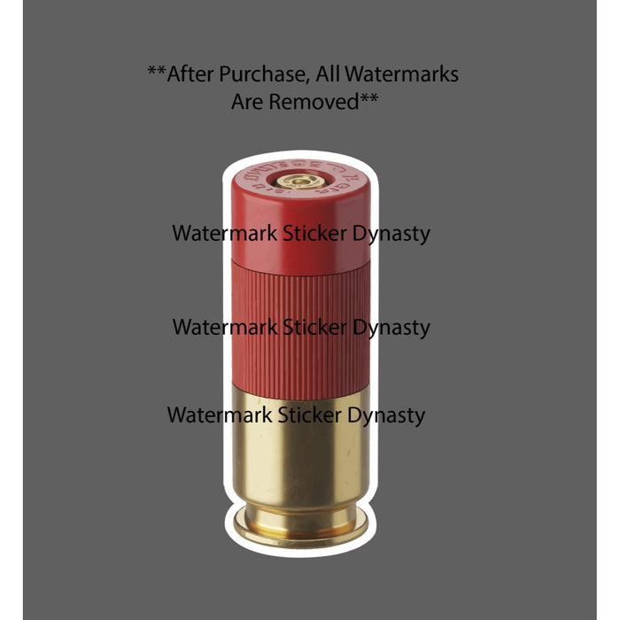 Shotgun Shell Sticker Waterproof Decal Gun Outdoor Trap Skeet Hunting Gift NEW