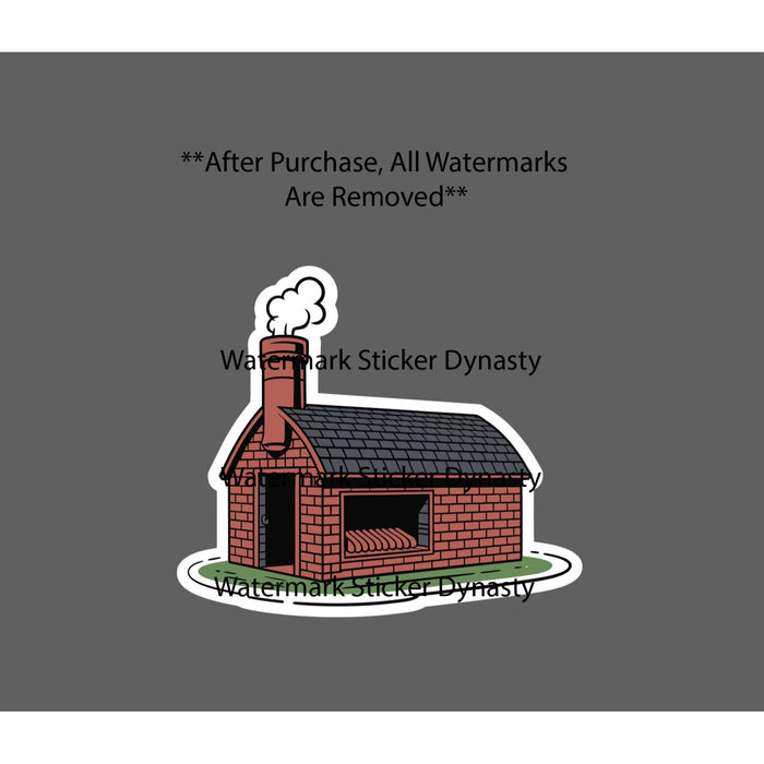Smokehouse Sticker Waterproof Decal Smoker Meat Food BBQ Barbeque Gift NEW