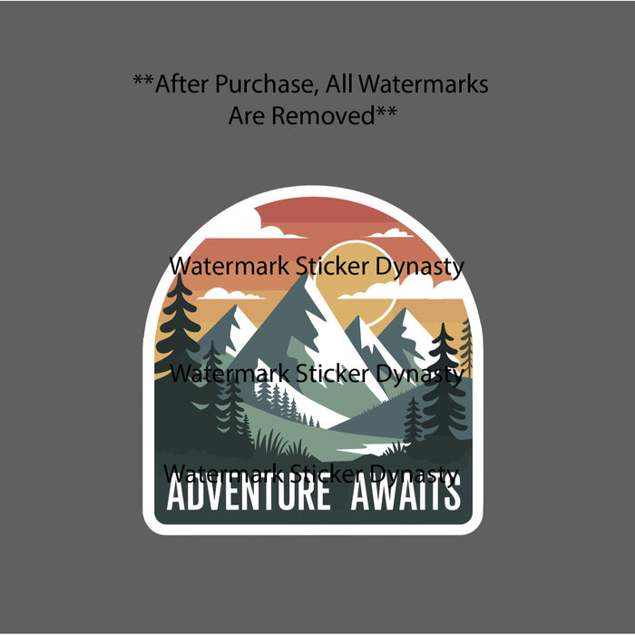 Adventure Awaits Sticker Waterproof Decal Outdoor Nature Wildlife Gift NEW