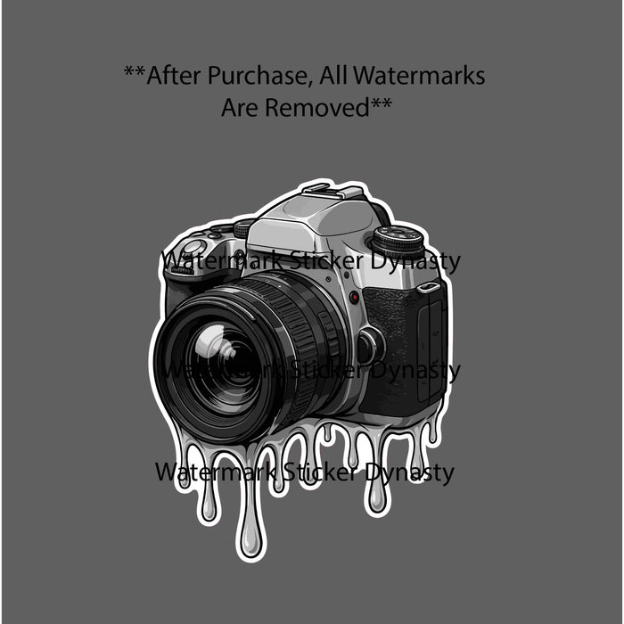 Camera Melting Sticker Waterproof Decal Photography Abstract Photo Gift NEW