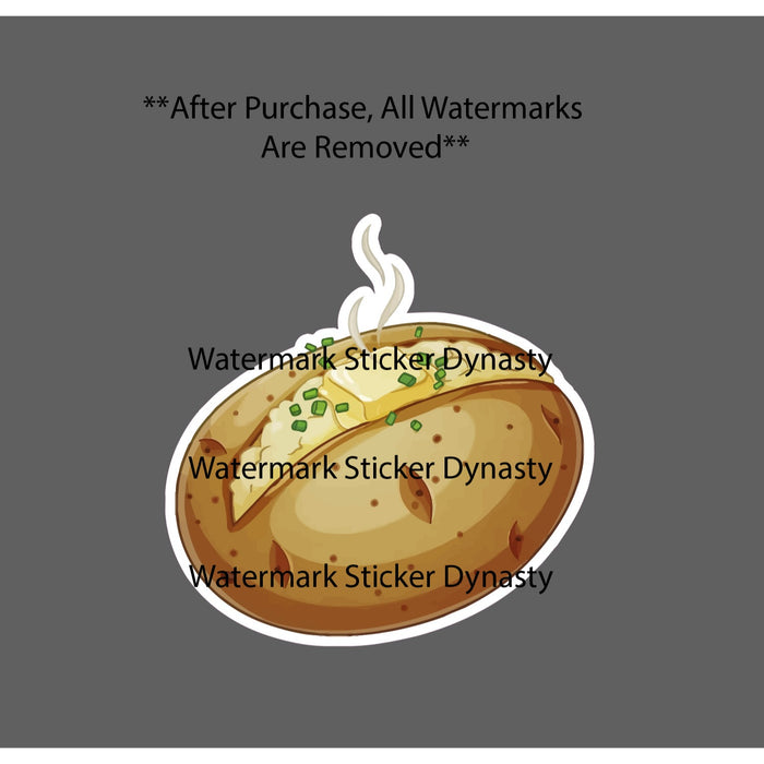 Baked Potato Sticker Waterproof Decal Food Restaurant Health Fitness Gift NEW