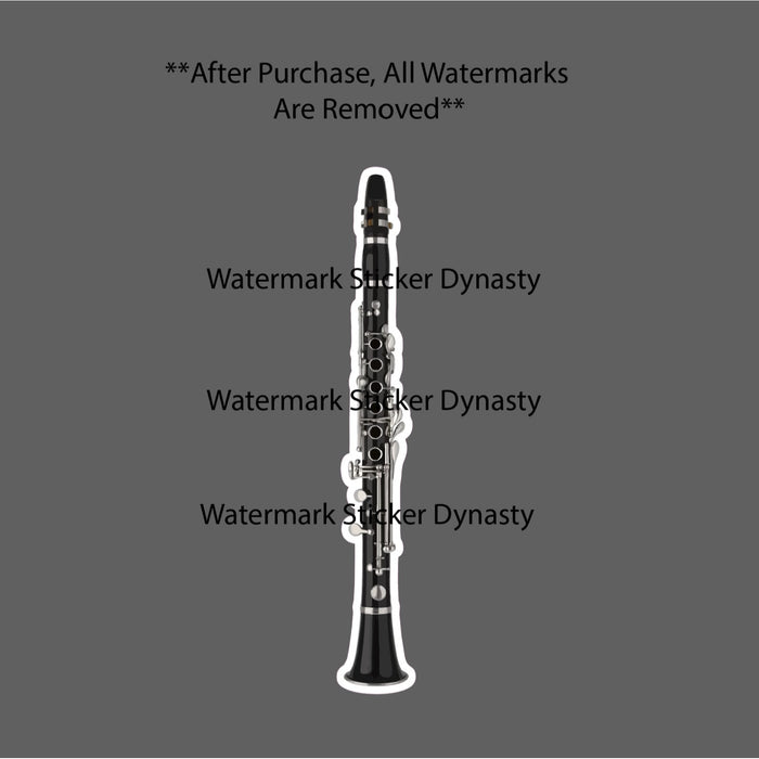 Clarinet Sticker Waterproof Decal Music Instrument Classical Jazz Folk Gift NEW