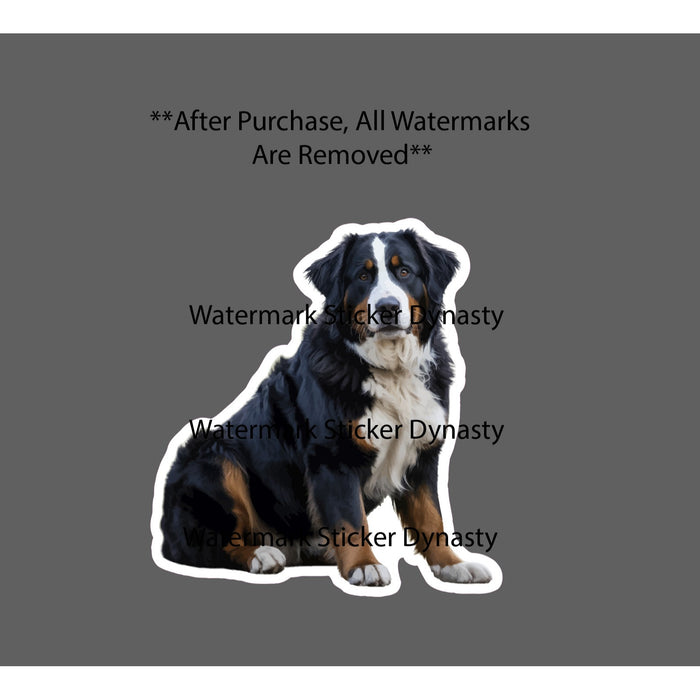 Bernese Mountain Dog Sticker Waterproof Decal Animal Pet Friend Family Gift NEW