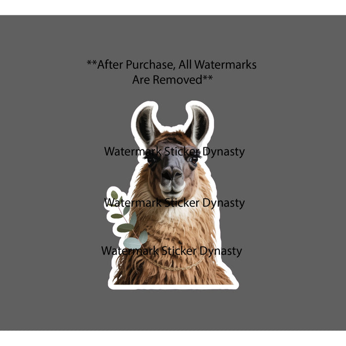 Llama Sticker Waterproof Decal Animal Farm Farmhouse Fleece Wool Gift NEW