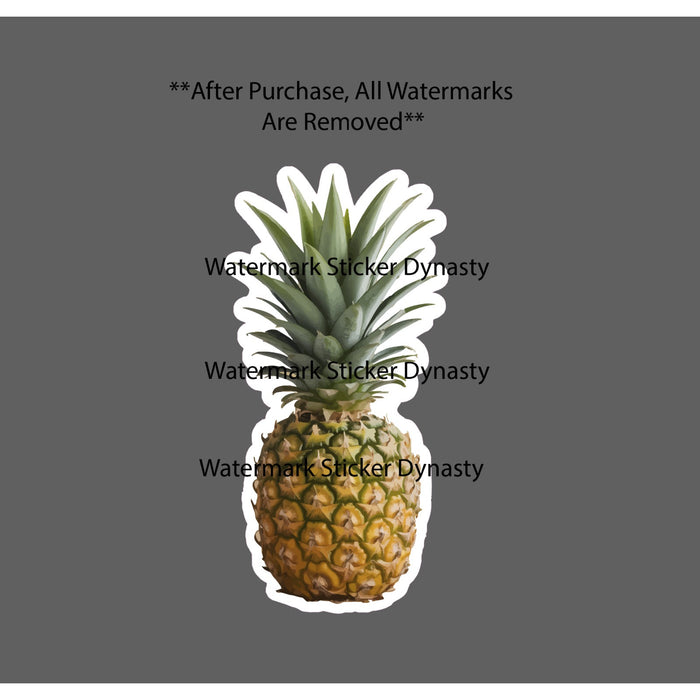 Pineapple Sticker Waterproof Decal Food Fruit Season Realistic Gift NEW