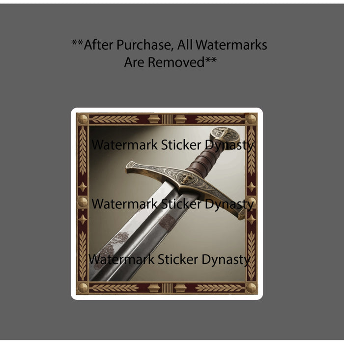 Gladiator Sword Sticker Waterproof Decal Gladiators Weapons Rome Gift NEW