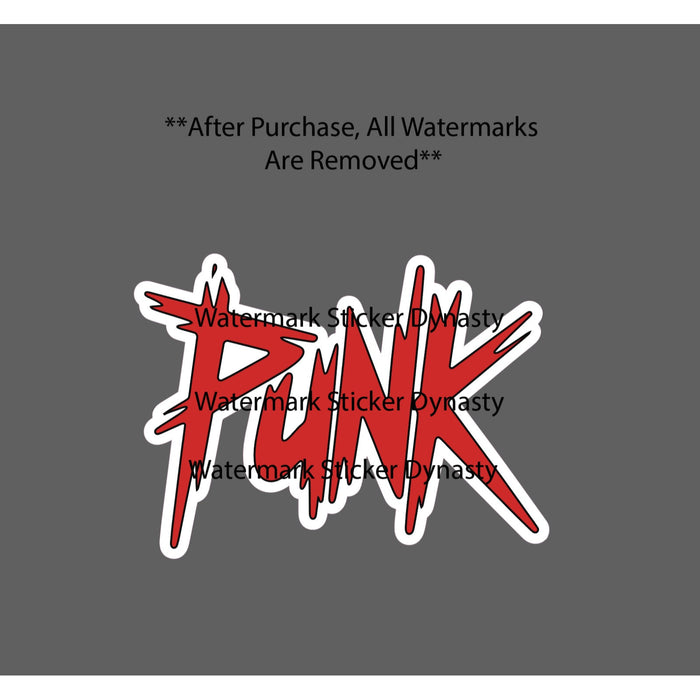 Punk Sticker Waterproof Decal Rock Hardcore Music Lifestyle Alternative Gift NEW