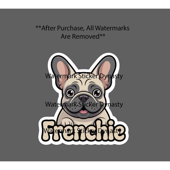 Frenchie Sticker Waterproof Decal French Bulldog Cartoon Dog Pet Gift NEW