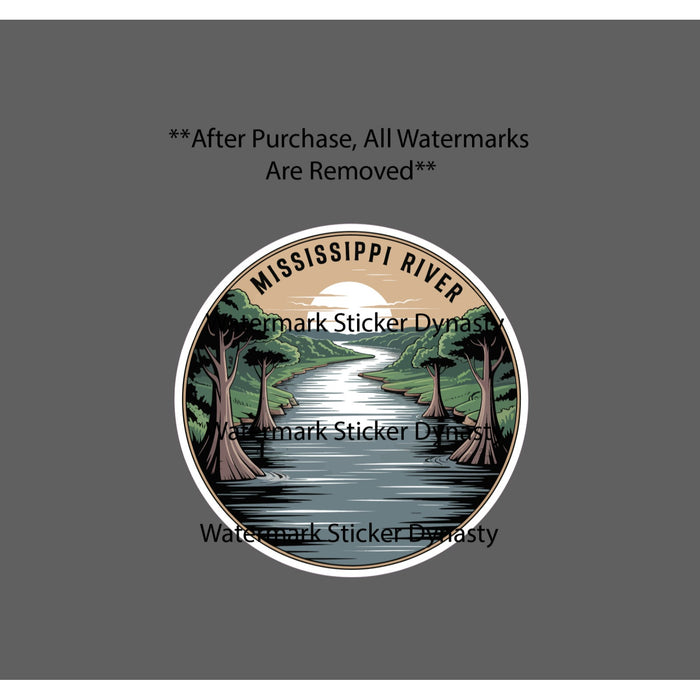 Mississippi River Sticker Waterproof Decal Boat Travel Outdoor Nature Gift NEW