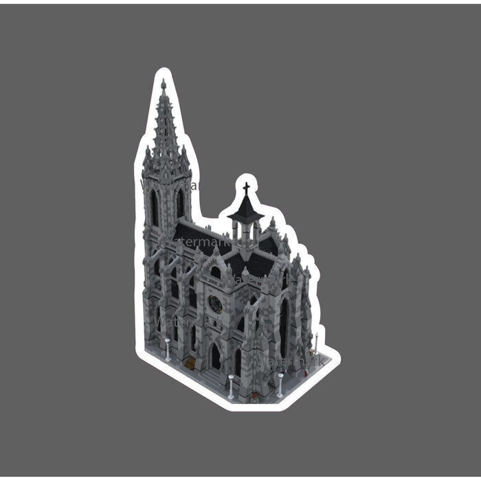 Cathedral Sticker Gothic Waterproof NEW