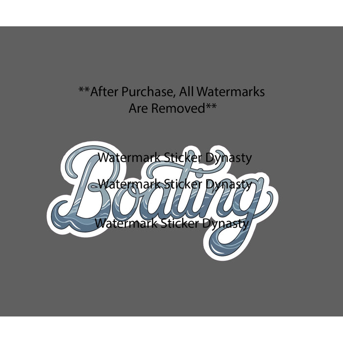 Boating Sticker Waterproof Decal Boat River Lake Day Vacation Party Gift NEW