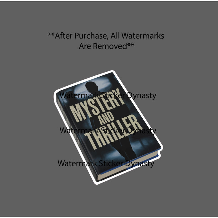 Mystery and Thriller Sticker Waterproof Decal Books Reader Reading Gift NEW
