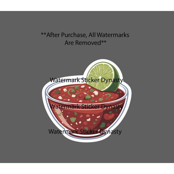 Salsa Sticker Waterproof Decal Food Chips Tomatoes Lime Dinner Gift NEW