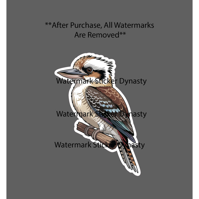 Kookaburra Sticker Waterproof Decal Bird Animal Outdoor Wildlife Nature Gift NEW