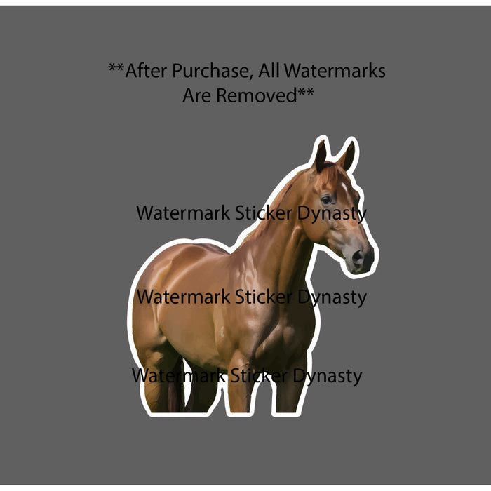Thoroughbred Horse Sticker Waterproof Decal Animal Stable Racing Gift NEW
