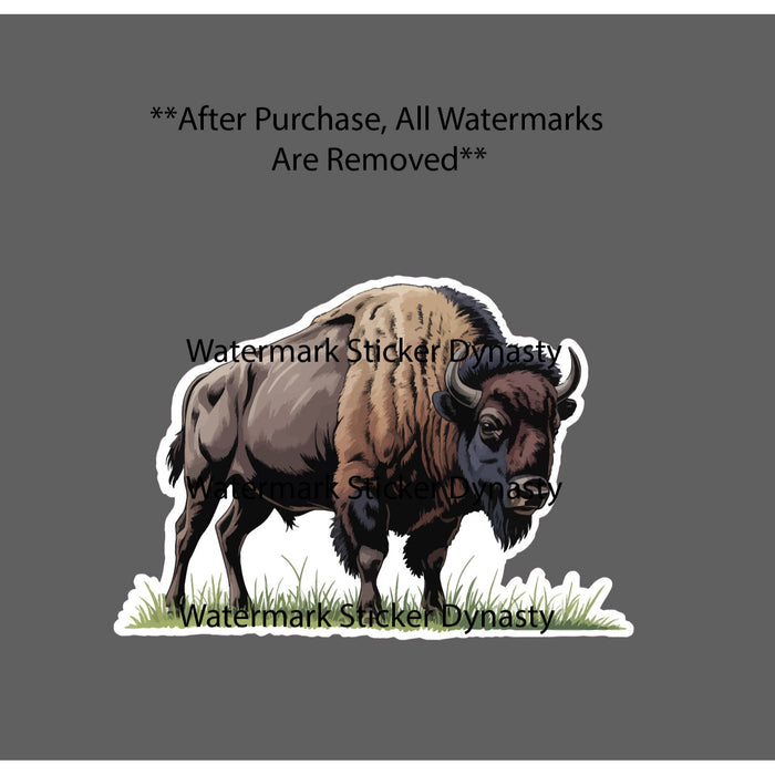 Bison Sticker Animal Wildlife Nature American Plains Gift Waterproof NEW