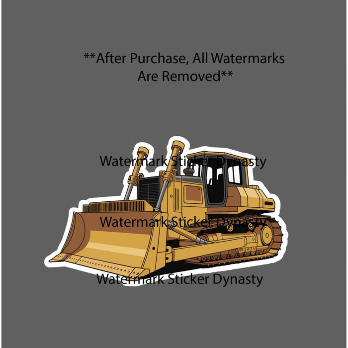 Bulldozer Sticker Waterproof Decal Work Constuction Business Gift NEW