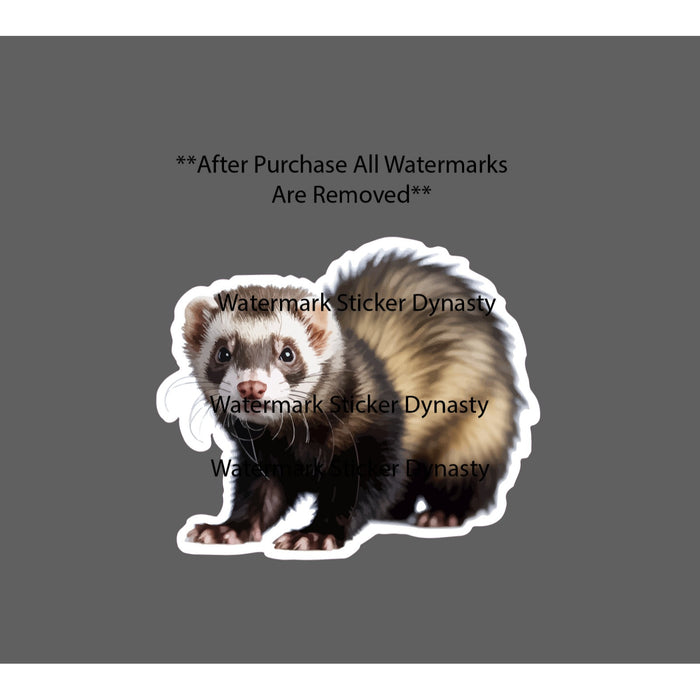 Ferret Sticker Waterproof Decal Animal Pet Family Friend Gift NEW