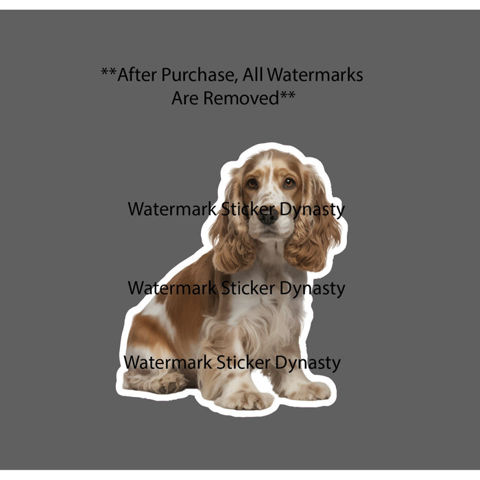 English Cocker Spaniel Sticker Waterproof Decal Dog Animal Family Pet Gift NEW