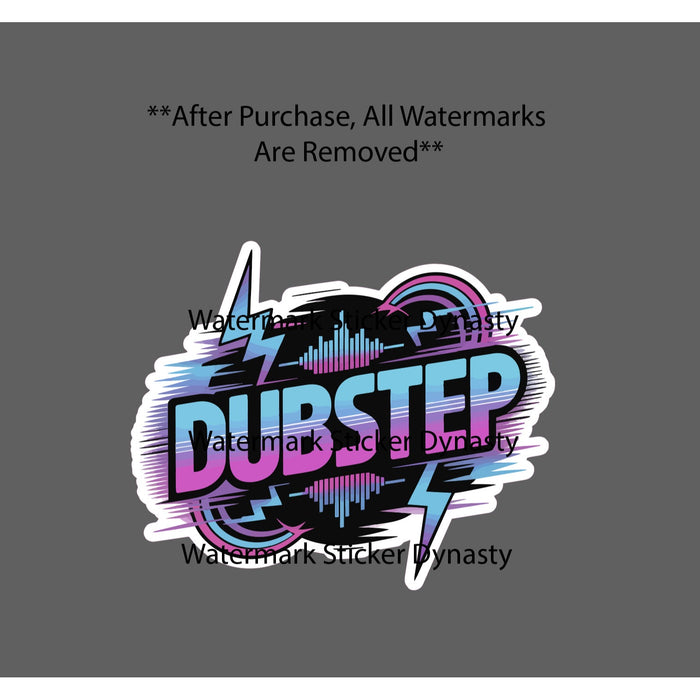 Dubstep Music Sticker Waterproof Decal Party Rave Club Neon Lights Gift NEW